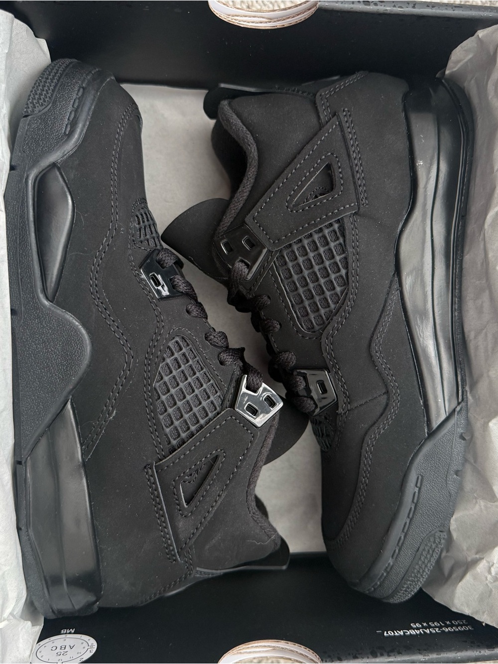 Youth Jordan 4 Black Cat 2025 Release